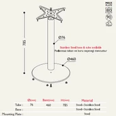 Tablalı Masa Ayağı 11.200 - Taban Çapı 46cm thumbnail 2