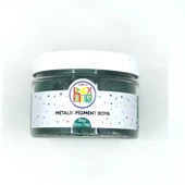 METALİK SEDEFLİ PİGMENT TOZ BOYA KOYU YEŞİL RENK 50 GR - 1