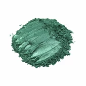 METALİK SEDEFLİ PİGMENT TOZ BOYA KOYU YEŞİL RENK 50 GR - 2