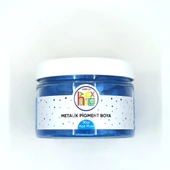 METALİK SEDEFLİ PİGMENT TOZ BOYA AÇIK MAVİ RENK 50 GR - 1