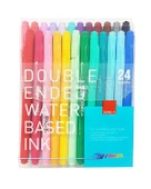 Dong A Çift Taraflı 24lü Keçeli Kalem Seti - 1