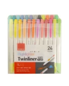 Dong A Twinliner Çift Taraflı 24lü Fosforlu Kalem Seti - 1
