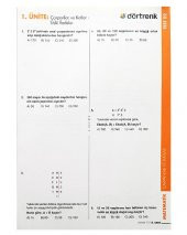 8. Sınıf Matematik Yaprak Test (Dörtrenk Yayınları) - 2