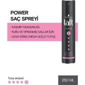 Taft Sprey Power Kaşmir Mega Güçlü Tutuş 250 Ml Yeni - 1