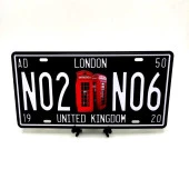 Dekoratif Metal Plaka Londra Telefon Kulubesi thumbnail 1