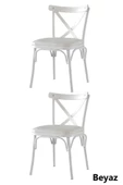 2 Adet Çapraz Bahar Sandalye - 3