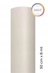 Mat Beyaz Kendinden Yapışkanlı Kaplama Folyosu 50 CM X 8 MT - 1