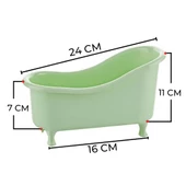 Hometarz Dekoratif Mini Küvet Banyo Düzenleyici Organizer - 6