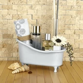 Hometarz Dekoratif Mini Küvet Banyo Düzenleyici Organizer - 1