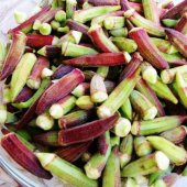 Yöresel Ege Kınalı Bamya Tohumu (50 Tohum) thumbnail 1