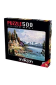 Anatolian 500 Parçalık Puzzle - Dağ Evi 3534 thumbnail 1