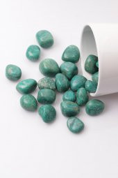 Amazonit Doğal Taş Tamburlanmış Parça - Tımbıl thumbnail 1