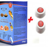 Muhabbet & Kanarya Maması Kurtlu+Polenli 250 gr+2 Adet Gaga Taşı - 1