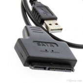 2.5 HDD 7+15 Pin Sata 22 Pin USB 2.0 Harddisk Bağlantı Kablosu - 1