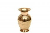 Vazo Düz Model Tamamı Pirinç Dekoratif Hediyelik - 1