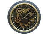 Saat Çarklı Duvar Saati Dekoratif Ev Ofis Hediyelik - 1
