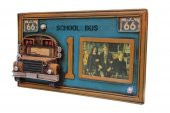 Dekoratif Metal Çerçeve Okul Otobüsü Dekorlu Hediyelik - 3