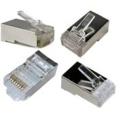RJ 45 Metal Jak Jack Konnektör 8P8C 100 Adet RJ45 - 1