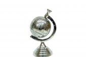 Yerküre Dünya Nikel Biblo Dekoratif Hediyelik - 1