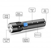 Mini Profesyonel En Güçlü EL Feneri Watton Kamp Lamba Fener - 3