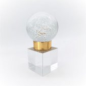 Crearthome Dekoratif Aksesuar Orta Boy Kristal Küre Gold FA59A - 1