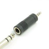 3.5 mm Stereo Erkek-6.3 mm Stereo Dişi Çevirici - 1