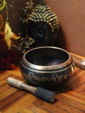 Meditasyon Çanı Yoga Çanı Tibet Çanağı Singing Bowl 9 Cm - 1