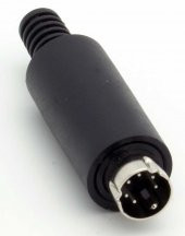 6 pin mini din erkek konnektör - 1