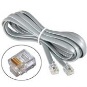 RJ12 6 lı Santral Telefon Kablosu 3 metre - 1
