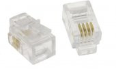 4p/4c Rj9 Jack 4 pin 100 adet - 1