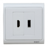 Hdmi+Usb Duvar Prizi thumbnail 1