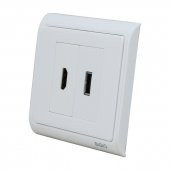 Hdmi+Usb Duvar Prizi thumbnail 2