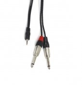 3.5 mm Stereo to 2x6.3 mm Mono Kablo 1.5 metre - 1