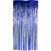 Parti Aksesuar Işıltılı Duvar ve Kapı Perdesi Saks Mavisi 90x200 cm - 1