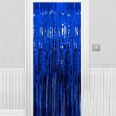 Parti Aksesuar Işıltılı Duvar ve Kapı Perdesi Saks Mavisi 90x200 cm - 2