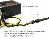 8 pin to 8+4 pin Cpu Kablo Çevirici - 2