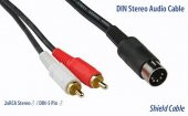 5 Pin Din to 2 Rca Kablo 1.5 Metre Yüksek Kalite - 1