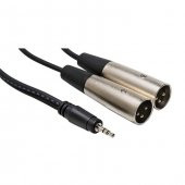 3.5 mm Stereo Erkek- 2 Xlr Erkek Kablo 5 metre - 1