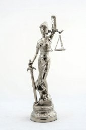 Dekoratif Zamak Adalet Terazisi Heykel Biblo 48 Cm Biblo - 1
