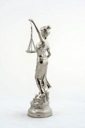Dekoratif Zamak Adalet Terazisi Heykel Biblo 48 Cm Biblo - 2