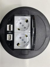 Masa Üstü Priz Siyah+ 2 Ad. Priz+1 Ad. Hdmı+1 Ad. USB Geçiş - 3