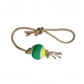 Evcil Hayvan Kedi Köpek Halatlı Tenis Topu Oyuncağı - 1