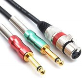Xlr Dişi 2x6.3 mm Mono Erkek Kablo 2 metre - 1