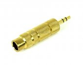 3.5 mm Erkek-6.3 mm Dişi Stereo Çevirici Gold - 2