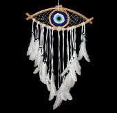 Göz Modelli Düş Kapanı Dreamcatcher Rüyakapanı Dekoratif Hediyelik - 1