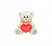 Kalpli Ayı 28 cm Pelüş Ayı Sevgiliye Hediye - 1
