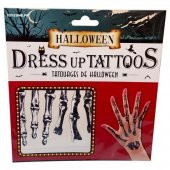 Parti Cadılar Bayramı Halloween Dövme Tattoos 12li Karışık Model - 2