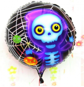 Parti Malzemeleri Halloween İskelet Hayalet Folyo Balon 18 inç - 1