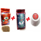 Muhabbet Kuşları ve Tropikal Kuşlar İçin Kızıştırma & Dölülük Maması 500gr+Yumurta Kabuğu 250 gr - 1