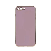 Gpack Apple iPhone 7 Plus Kılıf Bark Parlak Silikon Renkli Kenarları Rose - 10